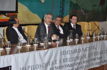 Abertura do Evento realizada pelo Sr. Marcos Carneiro Lima - Delegado Geral da Polícia Civil do Estado de São Paulo -